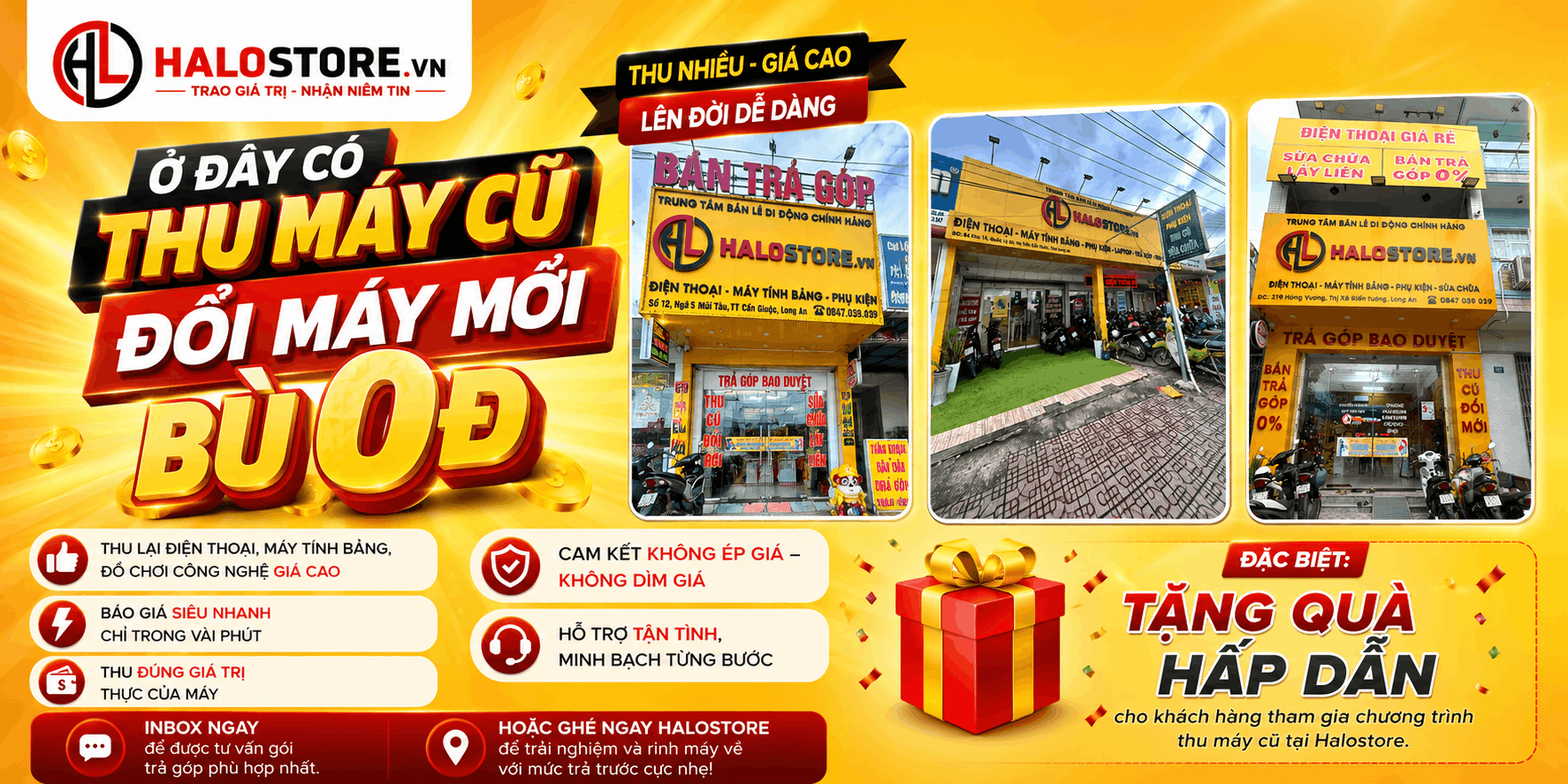 HALOSTORE THU CŨ GIÁ CAO KHẮP PHỐ