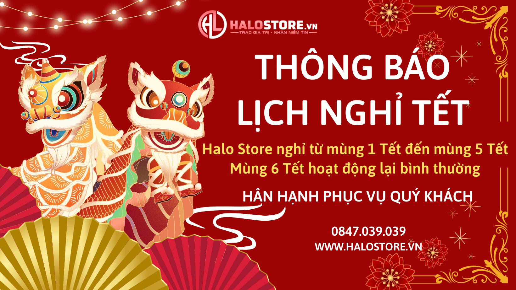 Thông báo lịch nghỉ Tết Nguyên Đán Quý Mão 2023