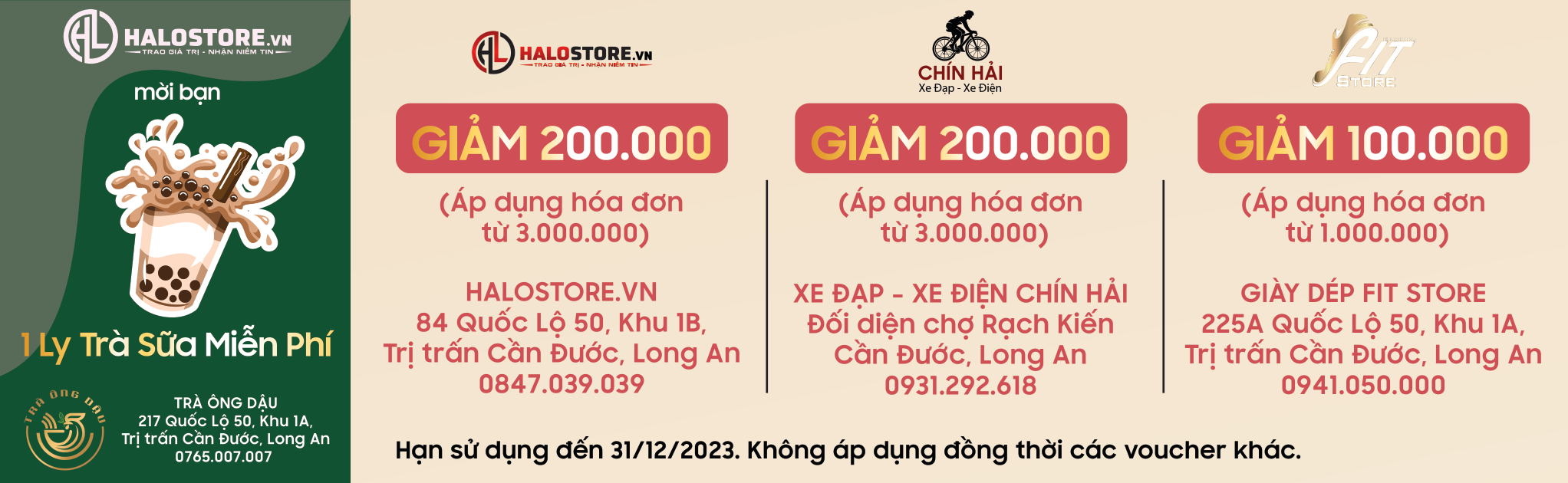 Nhận ngay ưu đãi lên đến 2 triệu đồng tại Halo Store Nhận ngay ưu đãi lên đến 2 triệu đồng tại Halo Store